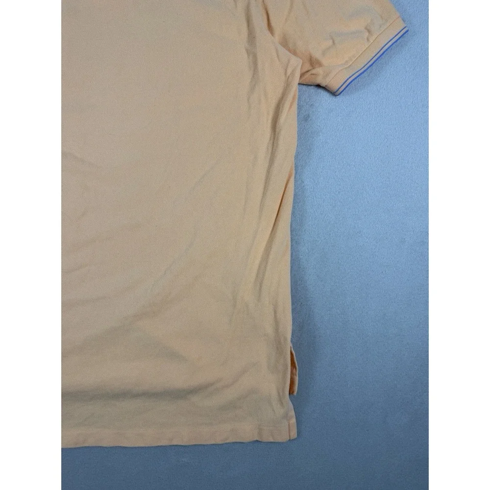 Vintage Polo Ralph Lauren Peach Short Sleeve Pocket Polo Shirt Size L